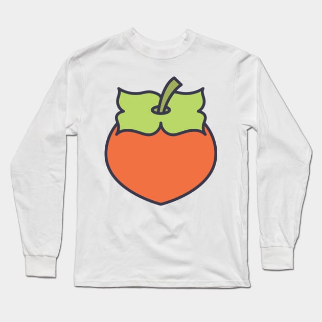 Cute Persimmon Long Sleeve T-Shirt by Jonathan Wightman
